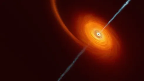 Artystyczna wizja czarnej dziury pochłaniającej gwiazdę. Źródło: ESO/M.Kornmesser.