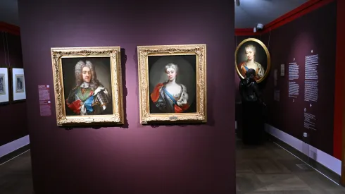 Warszawa, 24.10.2025. Otwarcie wystawy "Sobiescy i Stuartowie. Blask i widmo korony" w Muzeum Pałacu Króla Jana III w Warszawie. PAP/Radek Pietruszka