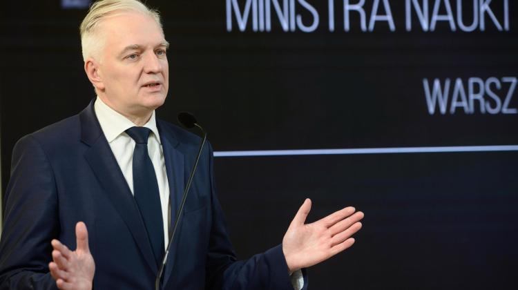Minister nauki i szkolnictwa wyższego Jarosław Gowin. Fot. PAP/Jacek Turczyk 11.12.2017
