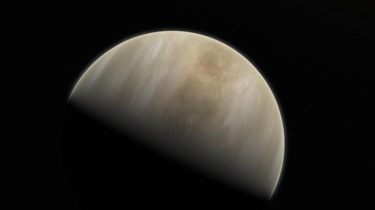 Artystyczny rysunek przedstawia Wenus, naszą sąsiadkę w Układzie Słonecznym, na której naukowcy potwierdzili wykrycie cząsteczek fosforowodoru (fosfiny). Źródło:  ESO/M. Kornmesser & NASA/JPL/Caltech