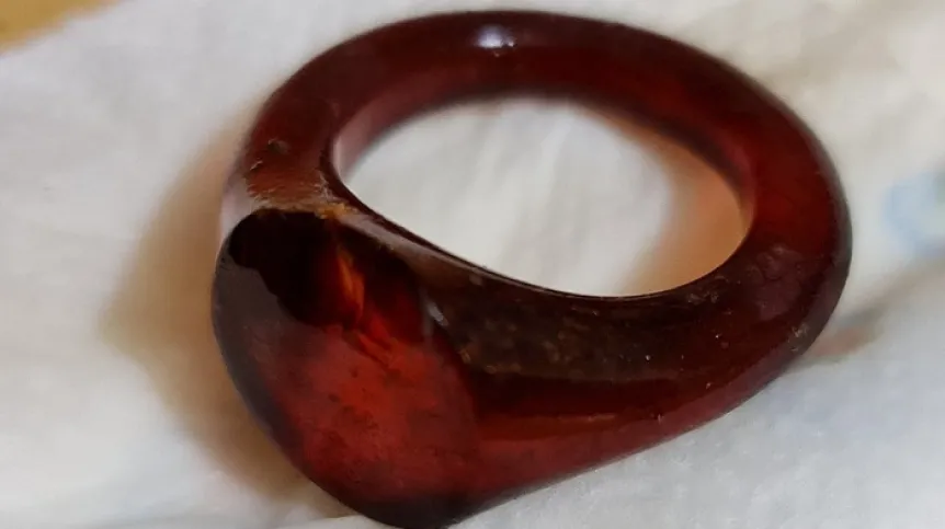 A ring from the elite grave after cleaning. Credit: J. Sikora