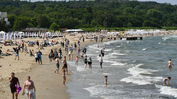 Sopot, 19.06.2022. Beach. Credit: PAP/Adam Warżawa