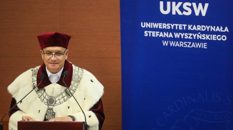Warszawa, 06.10.2023. Rektor UKSW ks. prof. dr hab. Ryszard Czekalski. PAP/Paweł Supernak