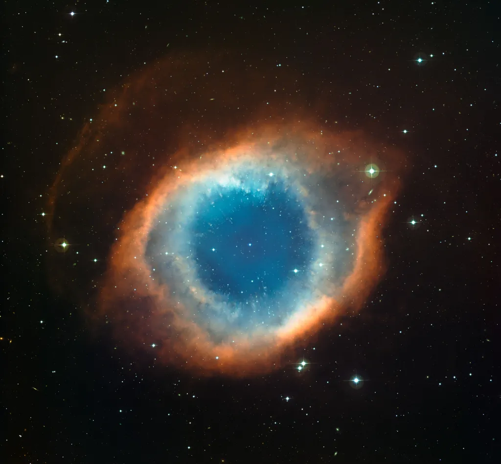 Mgławica Ślimak – zdjęcie z Europejskiego Obserwatorium Południowego z 2009 r.  European Southern Observatory - http://www.eso.org/public/images/eso0907a/