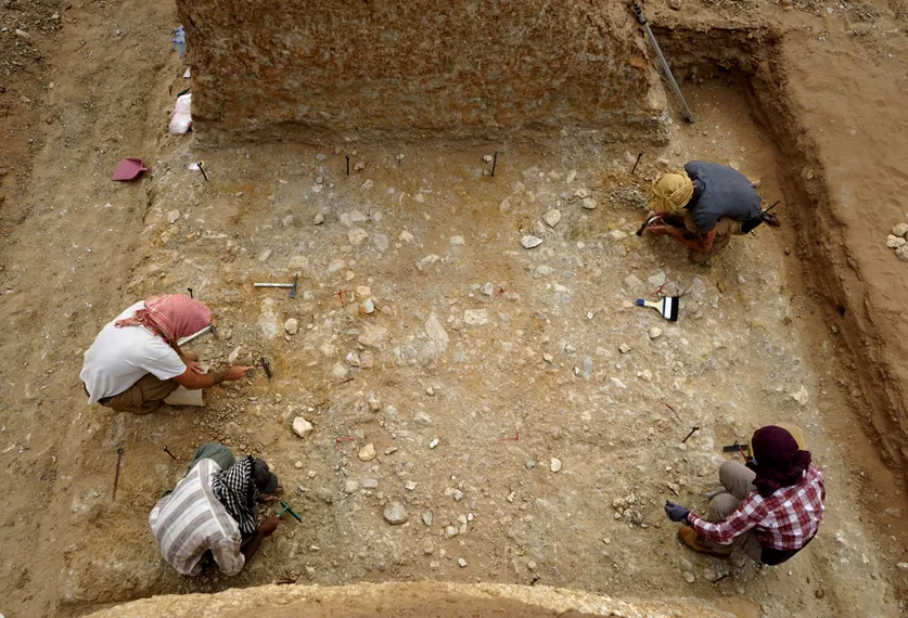 Fot. M. Masojć; prace archeologów w jednej z opuszczonych kopalń złota na Pustyni Wschodniej