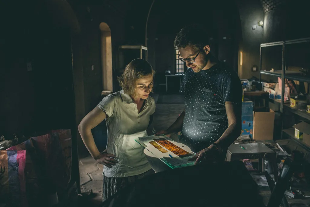  Dongola, na zdjęciu D. Dzierzbicka i T. Barański.  Fot. M. Rekłajtis