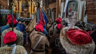  Lublin, 22.01.2023. Obchody 160. rocznicy wybuchu Powstania Styczniowego w Muzeum Wsi Lubelskiej w Lublinie, 22 bm. (aldg) PAP/Wojtek Jargiło