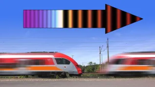 Zjawisko Dopplera słychać szczególnie wyraźnie, gdy mija nas pociąg. Obecność tego samego efektu w uogólnionym równaniu telegrafisty wskazuje na falową naturę transportu ciepła na małych odległościach. (Źródło: IFJ PAN)