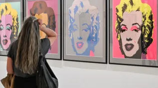 Prezentacja wystawy czasowej "Andy Warhol. Dialog z pop-artem" w Małopolskim Centrum Nauki Cogiteon w Krakowie. (amb) PAP/Art Service