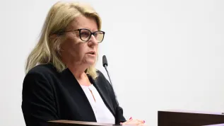  07.05.2024. Rektor UAM prof. Bogumiła Kaniewska. PAP/Jakub Kaczmarczyk
