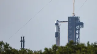 Floryda, 10.06.2025. Stanowisko SLC-40 w Centrum Kosmicznym Johna F. Kennedy’ego na przylądku Canaveral w amerykańskim stanie Floryda. PAP/Leszek Szymański