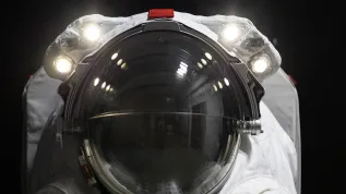 AxEMU Axiom Spacesuit. Photo courtesy of Axiom Space.