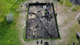 Wykopaliska w Wolinie, sierpień 2025  (mb/awol) PAP/Marcin Bielecki