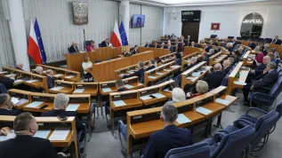  Warszawa, 04.03.2026. Senatorowie na sali obrad. PAP/Paweł Supernak