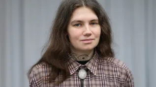 21.04.2026. Na zdjęciach z dnia 10 bm. Specjalistka od zorzy polarnej z Centrum Badań Kosmicznych PAN Helena Ciechowska w siedzibie Polskiej Agencji Prasowej w Warszawie. Helena Ciechowska była gościem Studia PAP. (sko) PAP/Rafał Guz