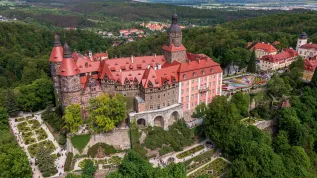02.05.2024. Zamek Książ w Wałbrzychu. PAP/Maciej Kulczyński