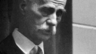 Warszawa 1961, profesor Tadeusz Kotarbiński prowadzi wykład na Uniwersytecie Warszawskim. meg PAP/Jan Morek