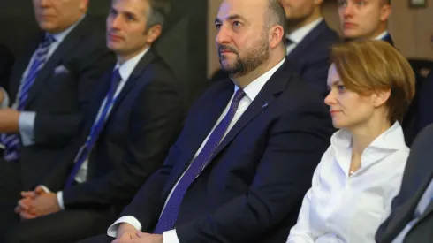 Minister rozwoju Jadwiga Emilewicz (P) i wicepremier Luksemburga Etienne Schneider (2P). Fot. PAP/Rafał Guz 5.12.2019