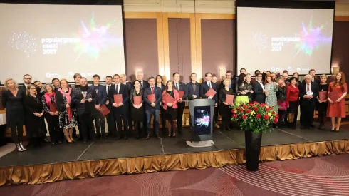 Warszawa, 28.02.2020. Uroczysta gala Popularyzatora Nauki, 28 bm. w Warszawie. Podczas wydarzenia ogłoszono laureatów 15. edycji konkursu Popularyzatorów Nauki, organizowanego przez serwis PAP Nauka w Polsce oraz MNiSW. Fot. PAP/Wojciech Olkuśnik 28.02.2020