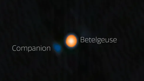 Zdjęcie gwiazdy towarzyszącej Betelgezie, wykonane przez teleskop Gemini North. Źródło: AURA.