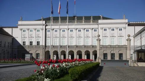 Warszawa, 27.04.2025. Pałac Prezydencki w Warszawie. PAP/Leszek Szymański