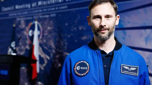 27.11.2025 r. Brema (Niemcy). Sławosz Uznański-Wiśniewski. Fot. EPA/CLEMENS BILAN Dostawca: PAP/EPA.