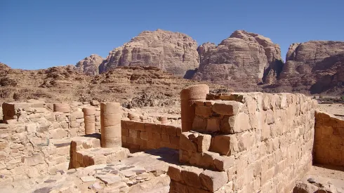 Świątynia nabatejska bogini Allat w Wadi Rum. Fot. materiały prasowe