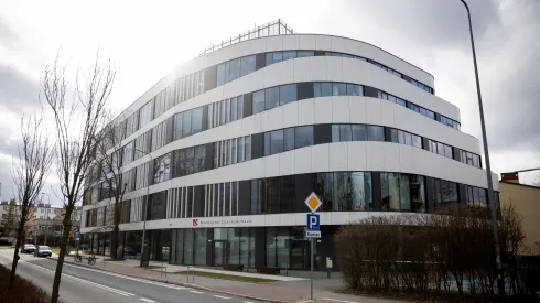 Kraków, 21.02.2024. Siedziba Narodowego Centrum Nauki przy ul. Twardowskiego 16 w Krakowie.  PAP/Łukasz Gągulski