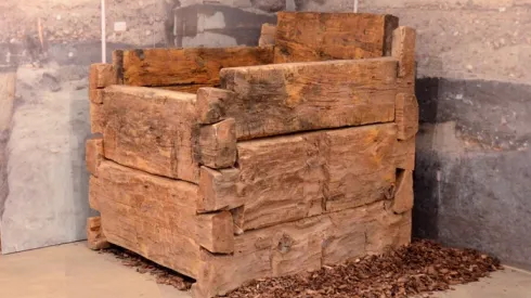 Rekonstrukcja miejskiej toalety w Muzeum Archeologicznym we Wrocławiu (kkk/obm) PAP/Grzegorz Hawałej