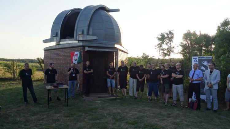 Inauguration of 60 cm telescope in Niedźwiady (08.13.2015) Photo by K. Czart.