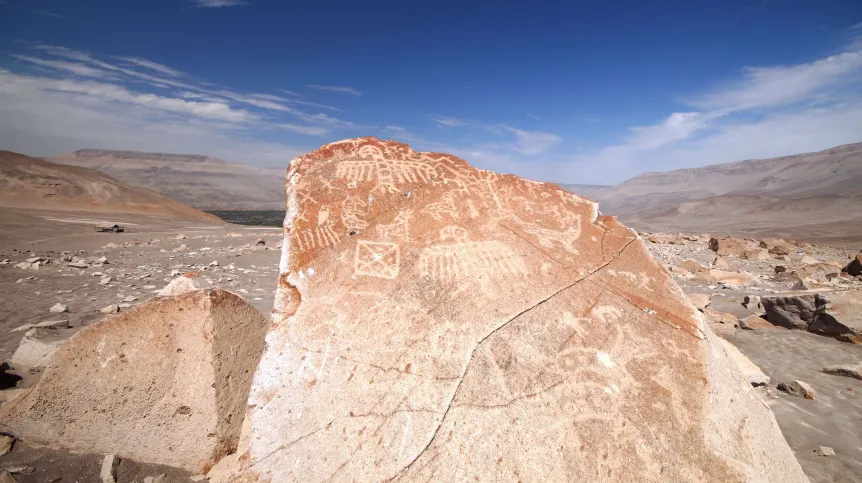 Toro Muerto w Peru – stanowisko archeologiczne, które jest badane przez zespół polskich archeologów pod kierunkiem dr hab. Janusza Wołoszyna z UW w ramach projektu finansowanego przez NCN, (fot. A. Rozwadowski).