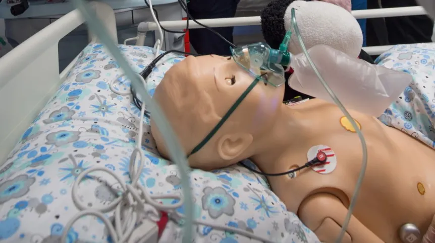  Łódź, 16.02.2018. Otwarcie Centrum Symulacji Medycznych dla studentów Uniwersytetu Medycznego, 16 bm. w Centrum Kliniczno-Dydaktycznym przy ul. Pomorskiej w Łodzi. (gm/awol) PAP/Grzegorz Michałowski