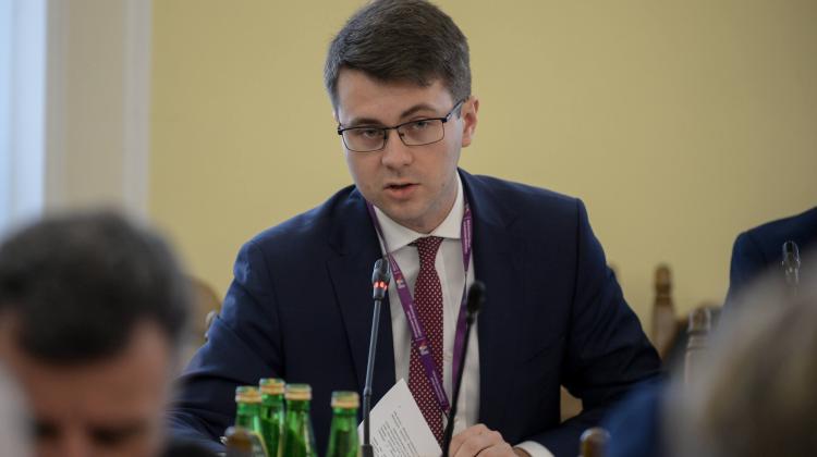 Wiceminister nauki i szkolnictwa wyższego Piotr Müller. Fot. PAP/Marcin Obara 22.03.2018