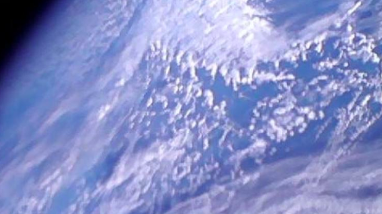 The first Polish satellite image from PW-Sat2. Source: PW-Sat2 