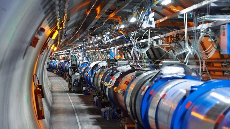 Meyrin near Geneva, Switzerland, 26.11.2013. A part of the modernized LHC - the Large Hadron Collider, soa  PAP/Adam Warżawa