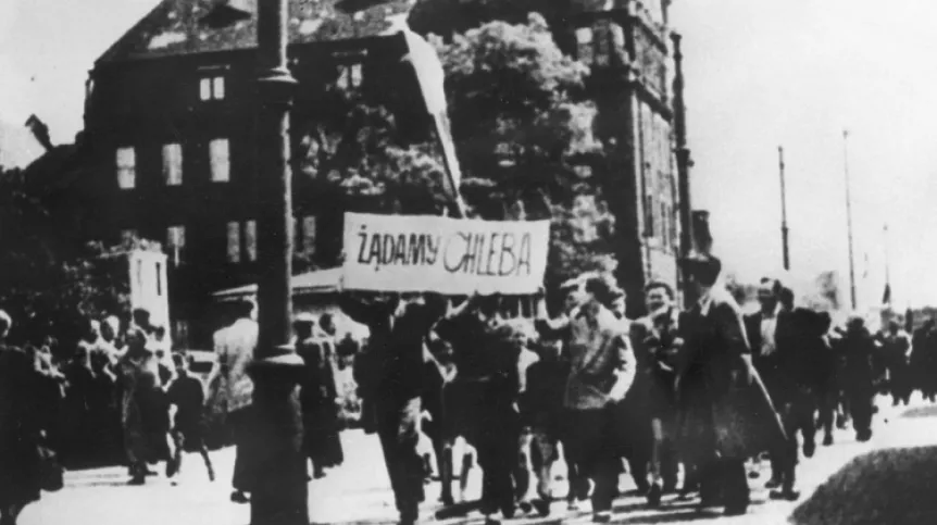 06 1956, Poznań. Fot. PAP/CAF-reprodukcja