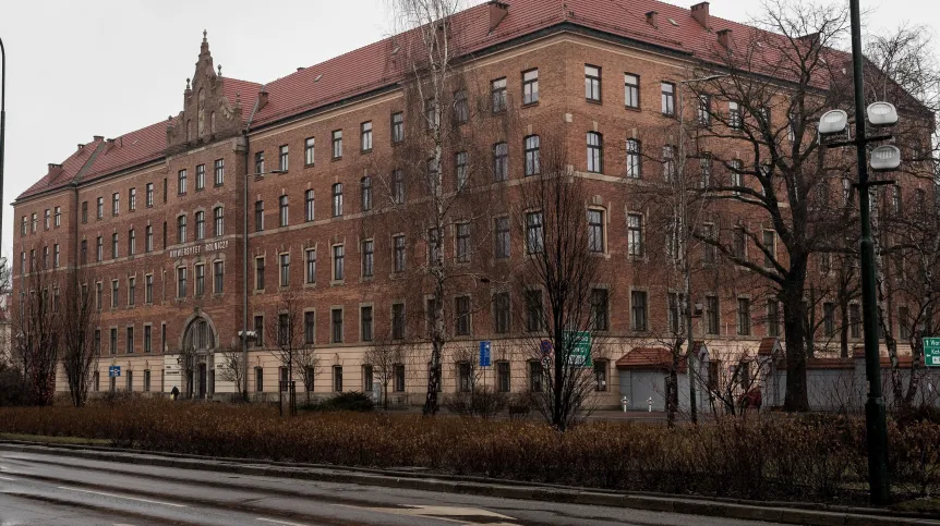 Kraków, 05.03.2021. Budynek Uniwersytetu Rolniczego im. Hugona Kołłątaja. PAP/Łukasz Gągulski