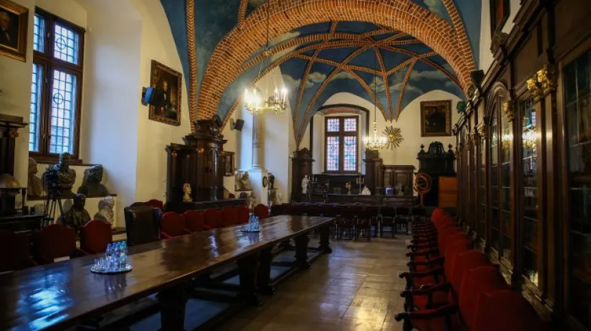 01.02.2024. Collegium Maius UJ w Krakowie. Rozpoczęły się obchody 60-lecia otwarcia Muzeum Uniwersytetu Jagiellońskiego dla zwiedzających. PAP/Łukasz Gągulski