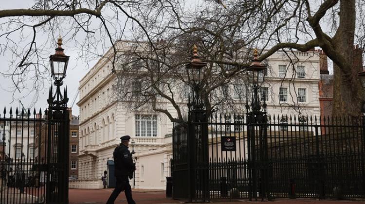 Clarence House – rezydencja królewska w Londynie, oficjalna siedziba Króla Karola III i jego żony królowej Kamili. EPA/ANDY RAIN Dostawca: PAP/EPA