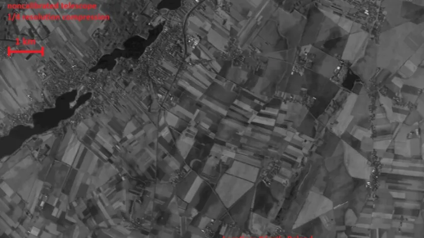 Zdjęcia z satelitów PIAST. Borówiec. Źródło: WAT