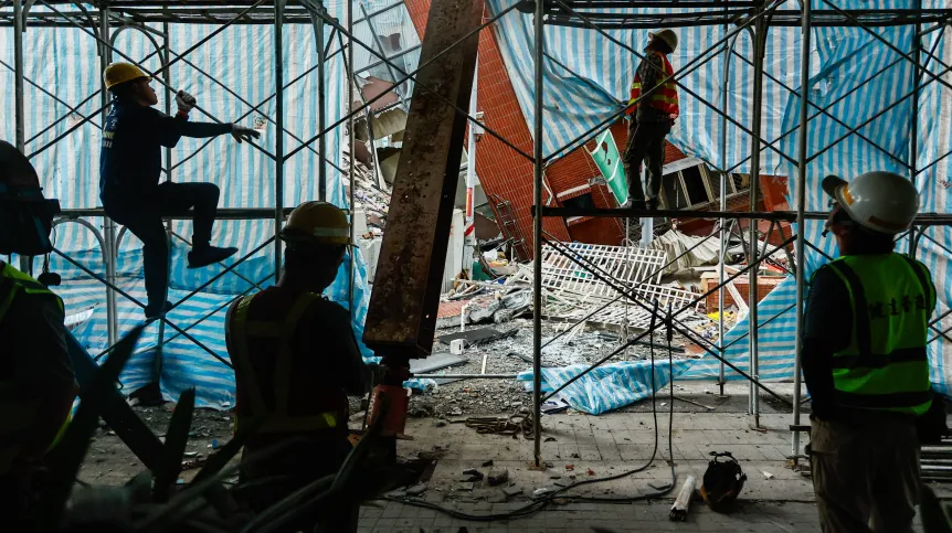 6.04.20244. Hualien. Fot. EPA/DANIEL CENG Źródło: PAP/EPA.