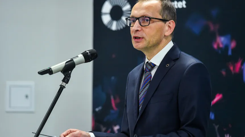 29.01.2024. Rektor SWPS prof. Roman Cieślak. PAP/Piotr Nowak