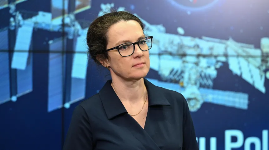 02.07.2025. Prezes Polskiej Agencji Kosmicznej Marta Ewa Wachowicz. PAP/Radek Pietruszka
