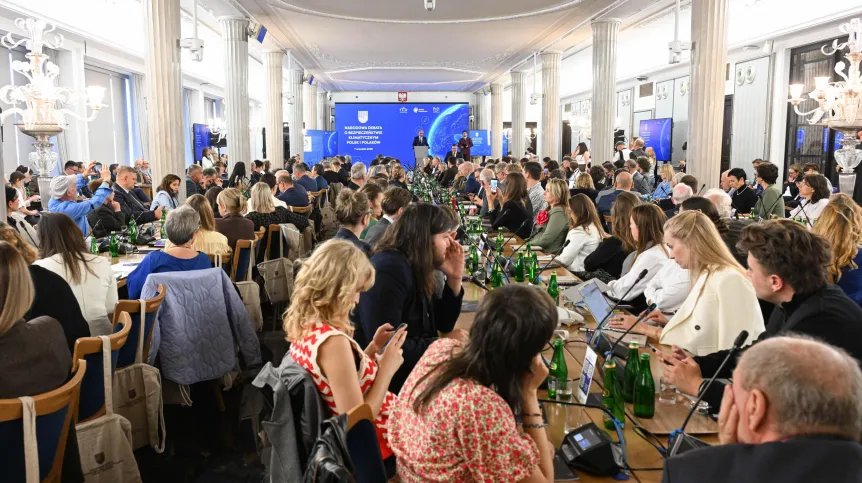 Warszawa, 07.09.2026. Narodowa debata o bezpieczeństwie klimatycznym Polek i Polaków w Sejmie, 7 bm. Debata organizowana jest m.in. przez Komitet ds. Kryzysu Klimatycznego Polskiej Akademii Nauk. (sko) PAP/Radek Pietruszka