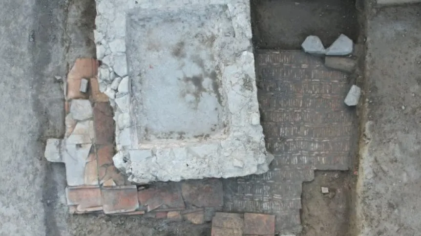 Rzymskie podłogi odkryte w Novae. Fot. Krzysztof Narloch (za Uniwersytetem Warszawskim