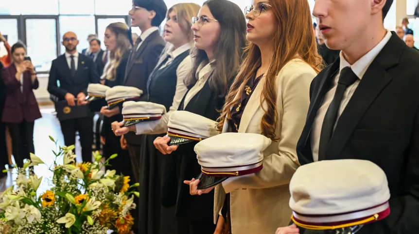 Lublin, 19.10.2025. Inauguracja roku akademickiego 2025/2026 na Katolickim Uniwersytecie Lubelskim. Fot. PAP/Wojtek Jargiło