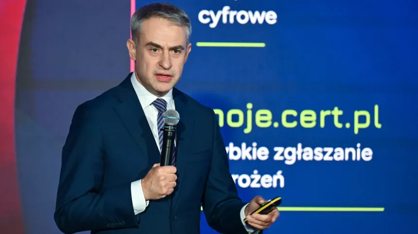 Sopot, 15.10.2026. Wicepremier, minister cyfryzacji Krzysztof Gawkowski w drugim dniu Europejskiego Forum Nowych Idei (EFNI) 2026 w Radisson Hotel Sopot. PAP/Marcin Gadomski