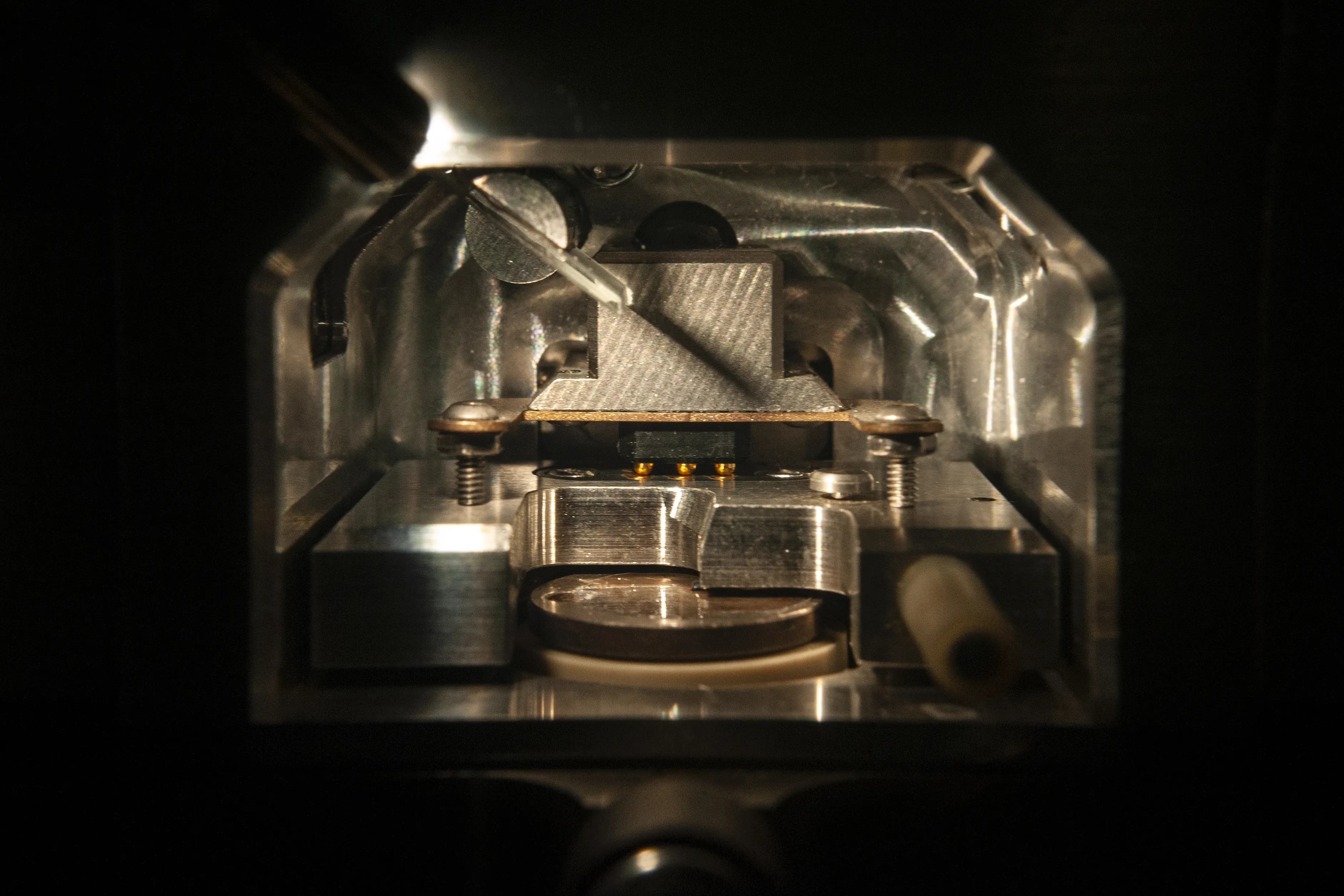 Dzięki mikroskopii sił atomowych badacze udowodnili, że oligomery beta-amyloidu w zależności od wielkości mogą albo usuwać cząsteczki fosfolipidowe z błony komórkowej prowadząc do jej degeneracji lub tworzyć na powierzchni błony długie fibryle. (Źródło: IChF PAN, Grzegorz Krzyżewski)