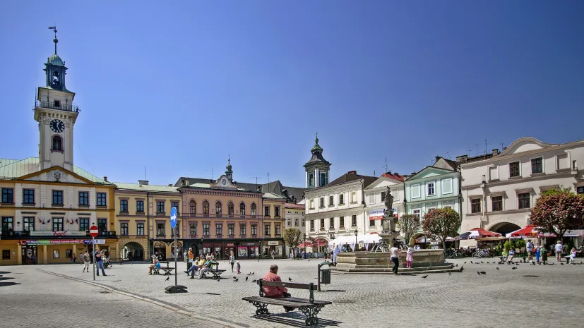 Cieszyn , 19.05.2013. Rynek w Cieszynie. PAP/Jerzy Ochoński