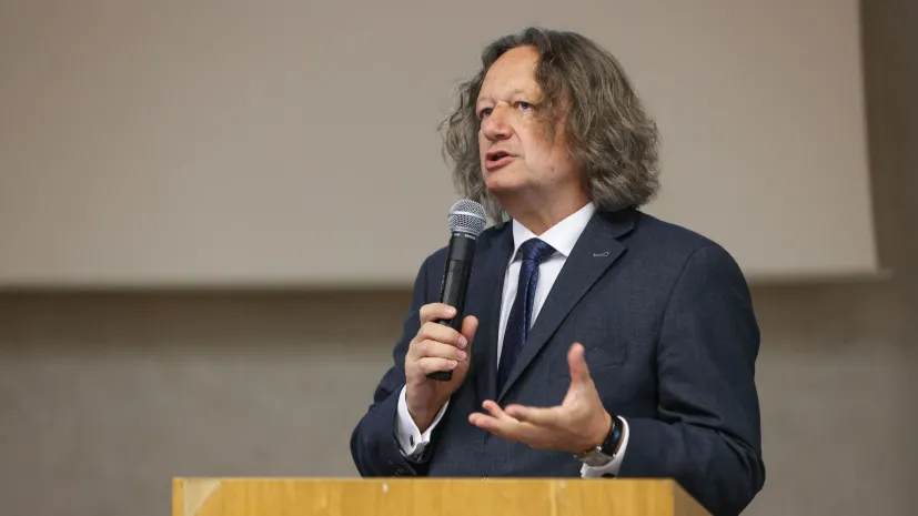 19.06.2024. Rektor Uniwersytetu Śląskiego prof. dr hab. Ryszard Koziołek. PAP/Kasia Zaremba